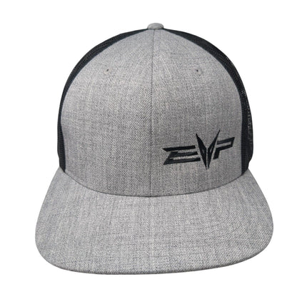 EVP Evolution Powersports Snapback Mesh Back Trucker Hat Gray One Size