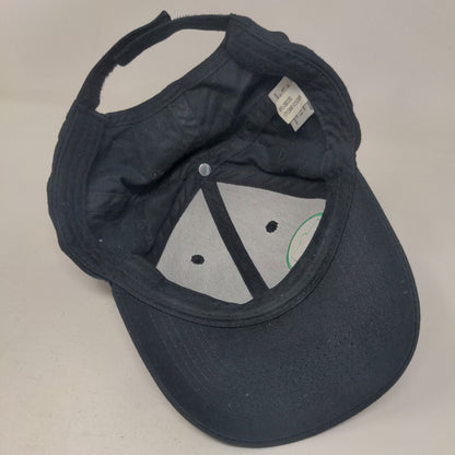 Whole Foods Market Strapback Hat Black OSFM Adjustable Vented Holes Loomstate