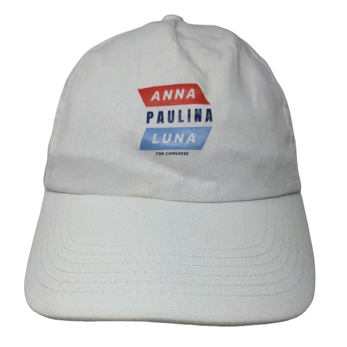 Anna Paulina Luna For Congress Slideback Hat White One Size Adjustable 5 Panel