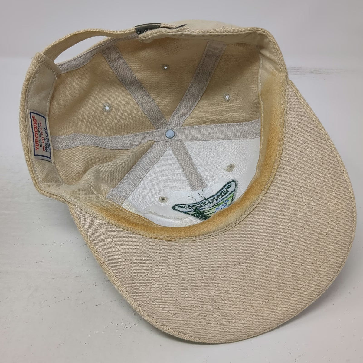 Yupoong Baseball Cap Beige One Size Bureau of Land Management Patch Cotton Hat