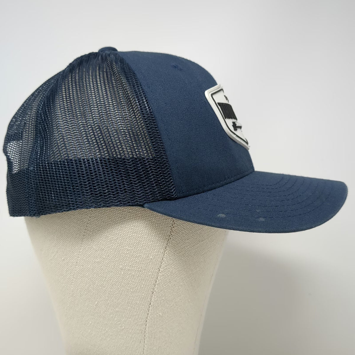 Yupoong Trucker Hat Blue One Size San Pedro Belize The Truck Stop Mesh Snapback