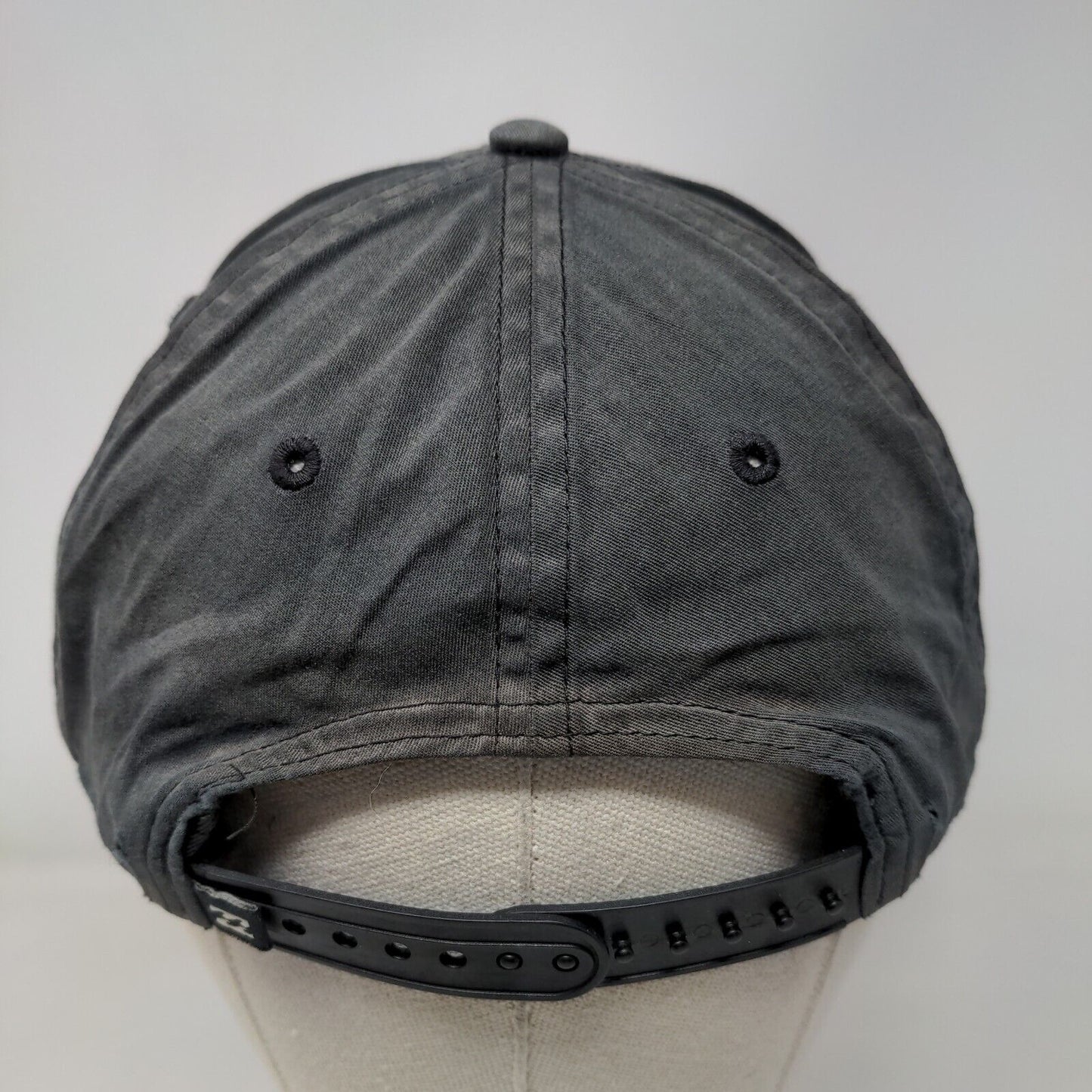 Billabong Patch Snapback Hat Black One Size Adjustable Solid 6 Panel