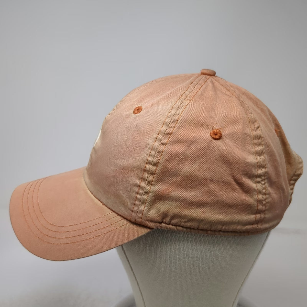 Ahead Baseball Cap Orange One Size Crane Creek Bird Embroidery Cotton Hat