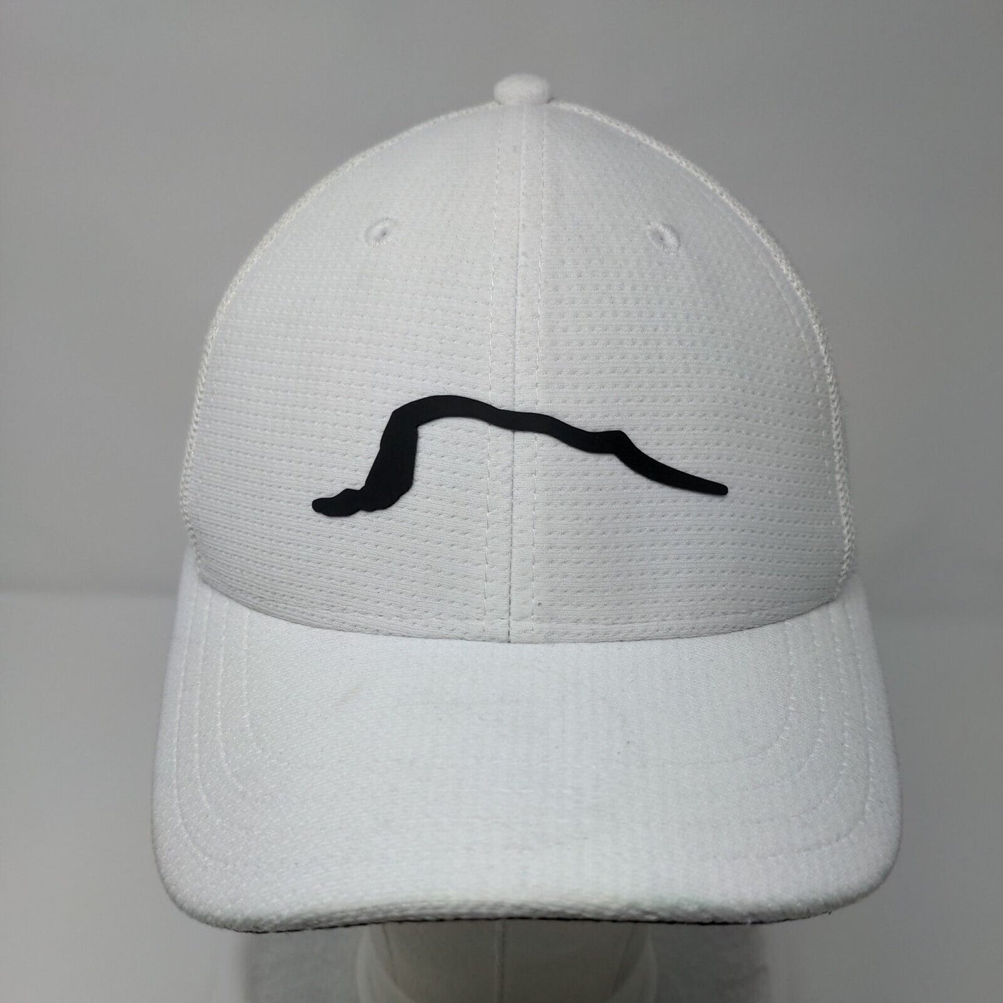 Jug Mountain Ranch Fitted Mesh Back Trucker Hat White S/M Pukka