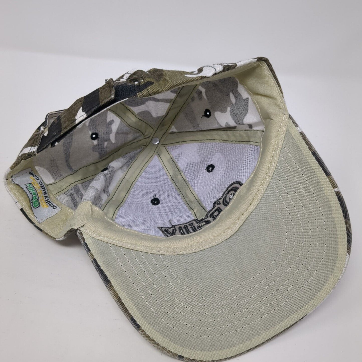 O'Reilly Auto Parts Strapback Hat Camouflage One Size Adjustable 6 Panel