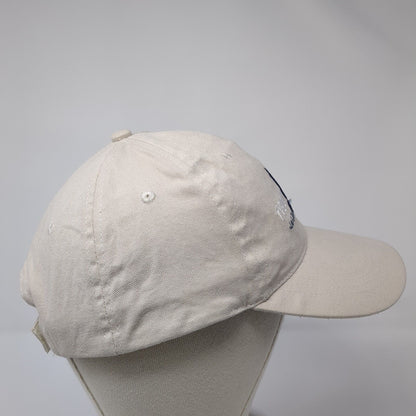 Puerto Vallarta Strapback Hat Tan One Size Adjustable Embroidered