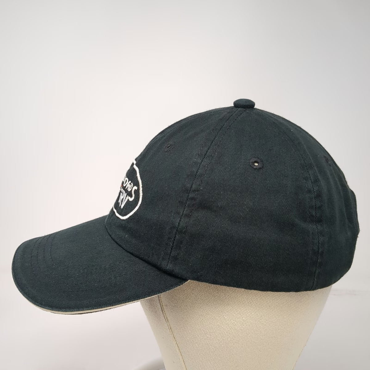 Port Authority Baseball Cap Black One Size Crossroads RV Embroidered Cotton Hat