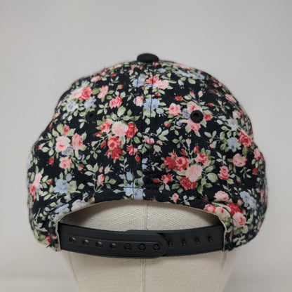 Adidas Women's Snapback Flat Bill Hat Multicolor OSFA Chicago Bulls Floral Logo