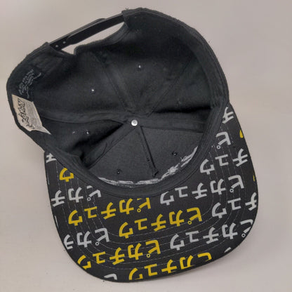 Pokemon Pikachu Snapback Hat Black OSFM Embroidered Adjustable Japanese