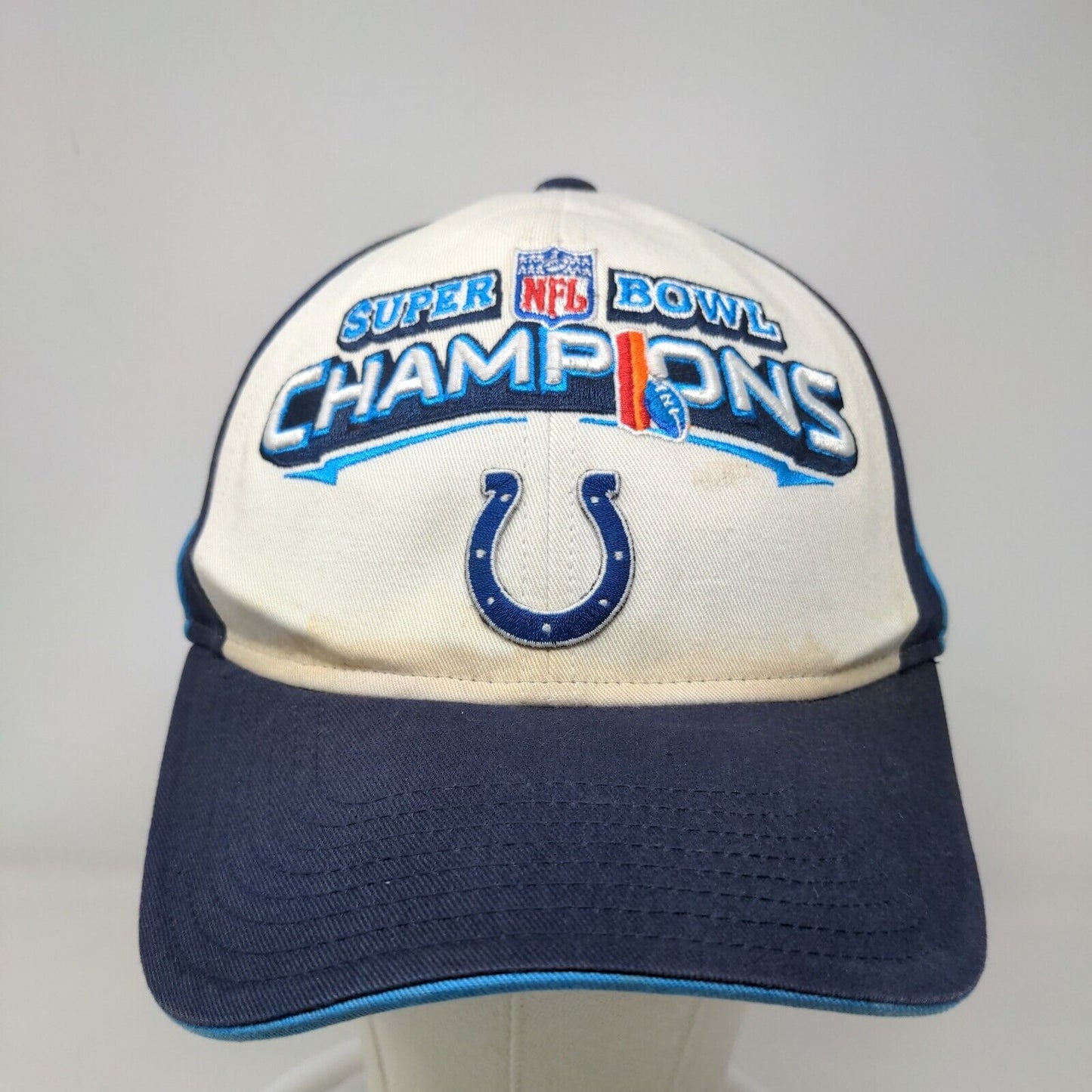 Reebok Men's Strapback Hat Multicolor Indianapolis Colts Super Bowl XLI Logo