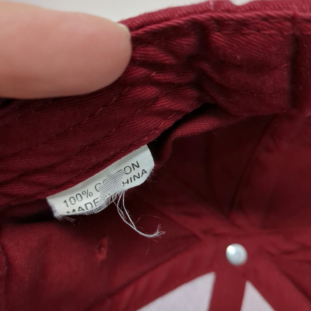 Sabra Logo Baseball Cap Red One Size Strapback Adjustable Cotton Embroidered Hat