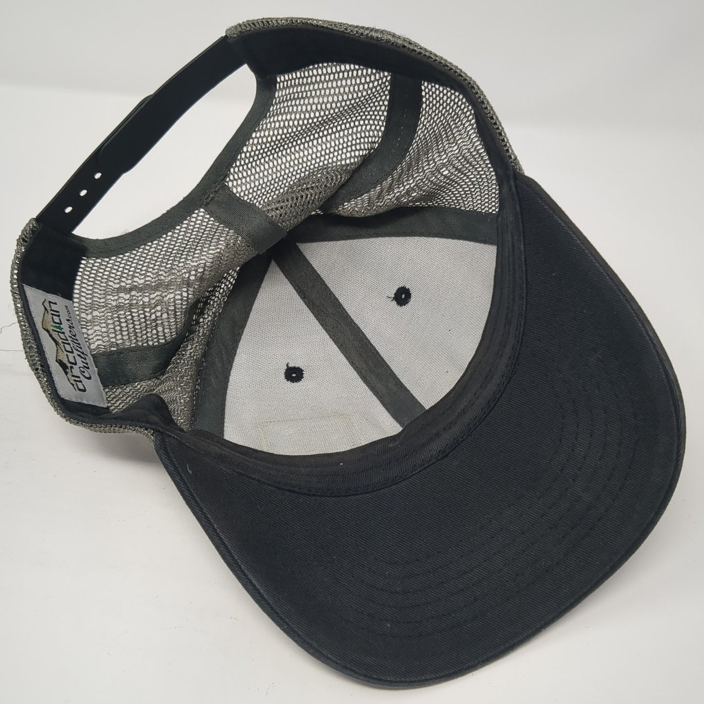 Idaho Snapback Trucker Hat Black OS Adjustable Mesh Back Arcadian Outfitters