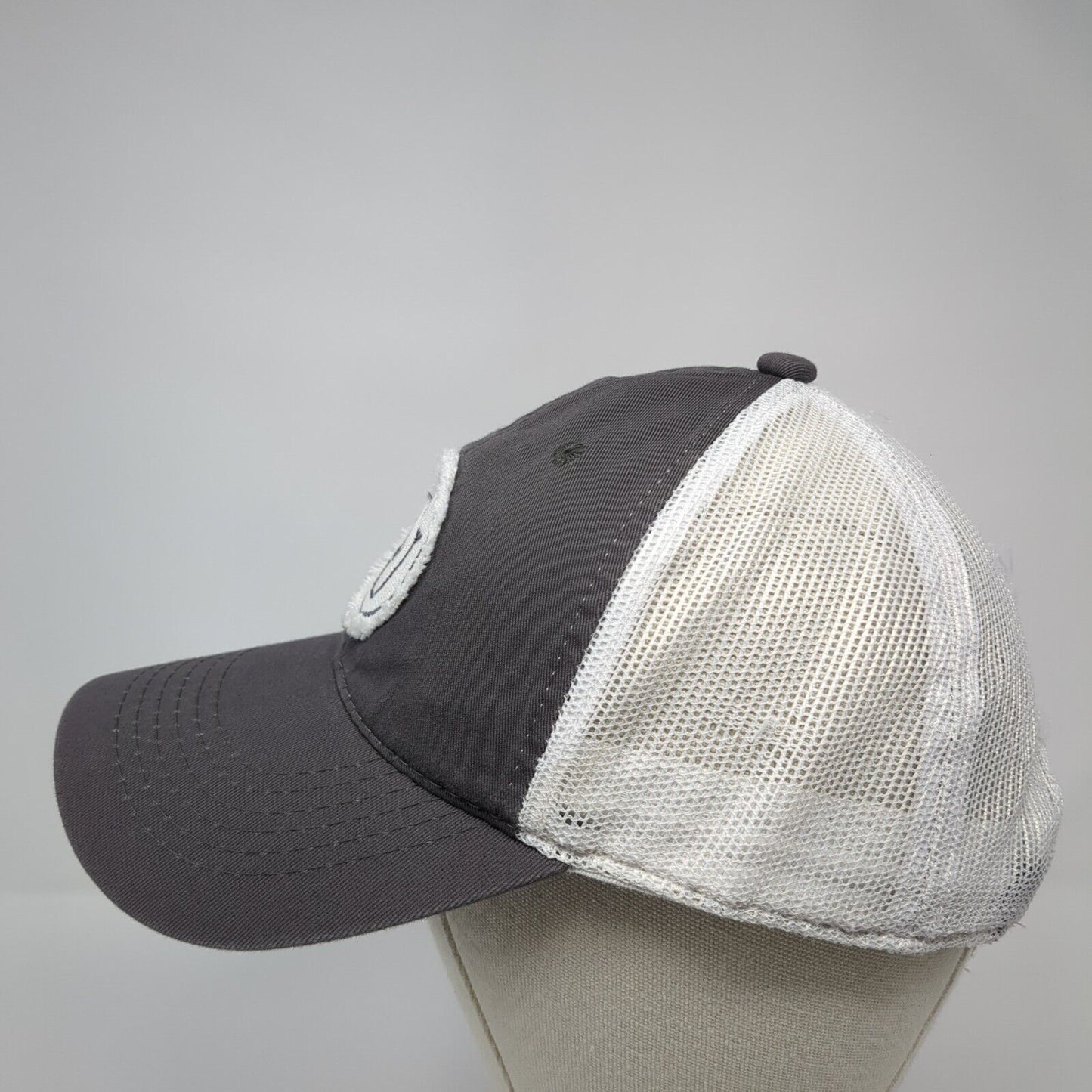 CU Patch Snapback Mesh Back Trucker Hat Gray One Size Outdoor Cap