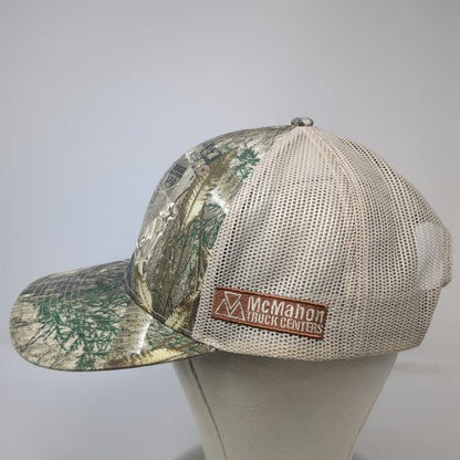 Outdoor Cap Mack Trucks Trucker Hat Green XL Mesh Snapback Realtree Camo McMahon