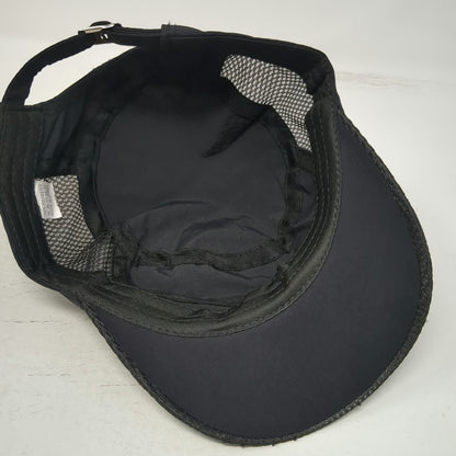 Black Army Cap One Size Shield Logo Mesh Side Panels Lightweight Adjustable Hat