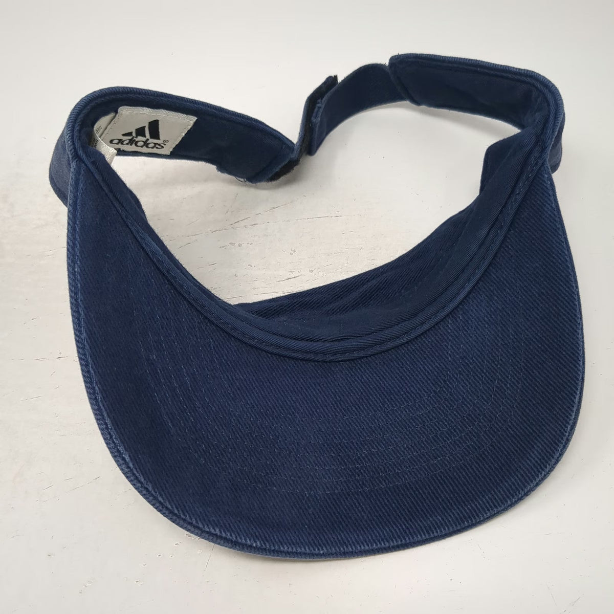 Adidas Visor Blue One Size Embroidered Logo Cotton Adjustable Sport Golf Hat