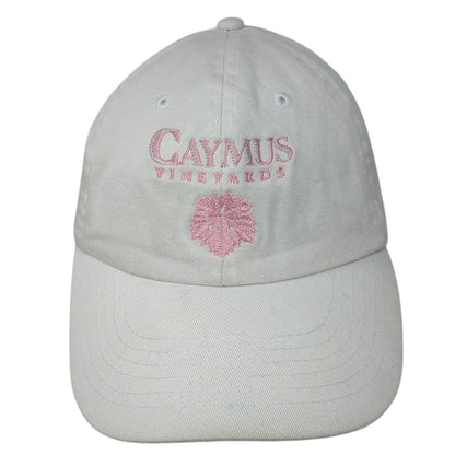 Caymus Vineyards Slideback Baseball Cap White One Size Adjustable Base Camp