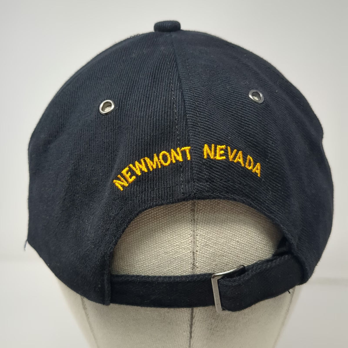 Caterpillar Baseball Cap Black One Size MineStar Newmont Nevada Slideback Hat
