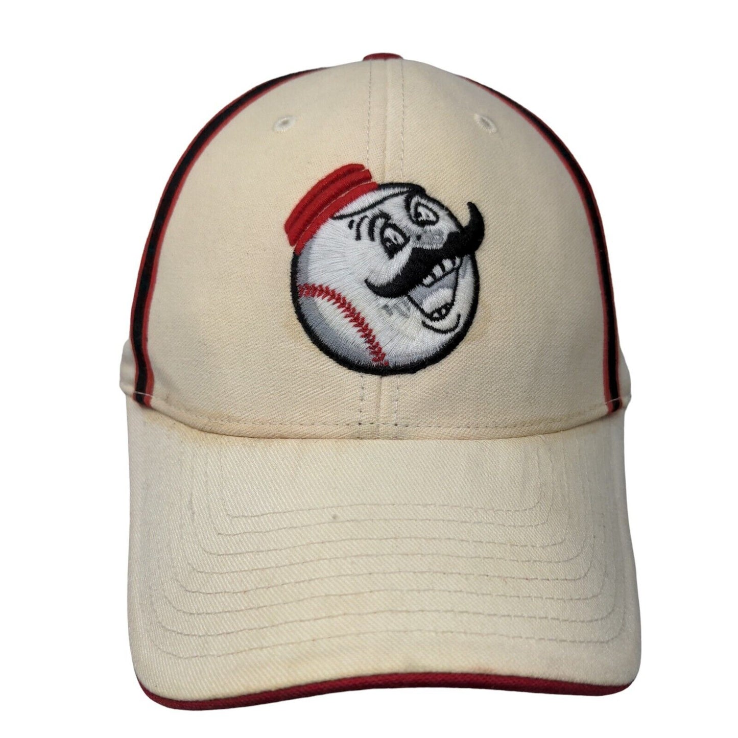 Twins Enterprise Cooperstown Collection Cincinnati Reds Hat Tan OSFA MLB Logo