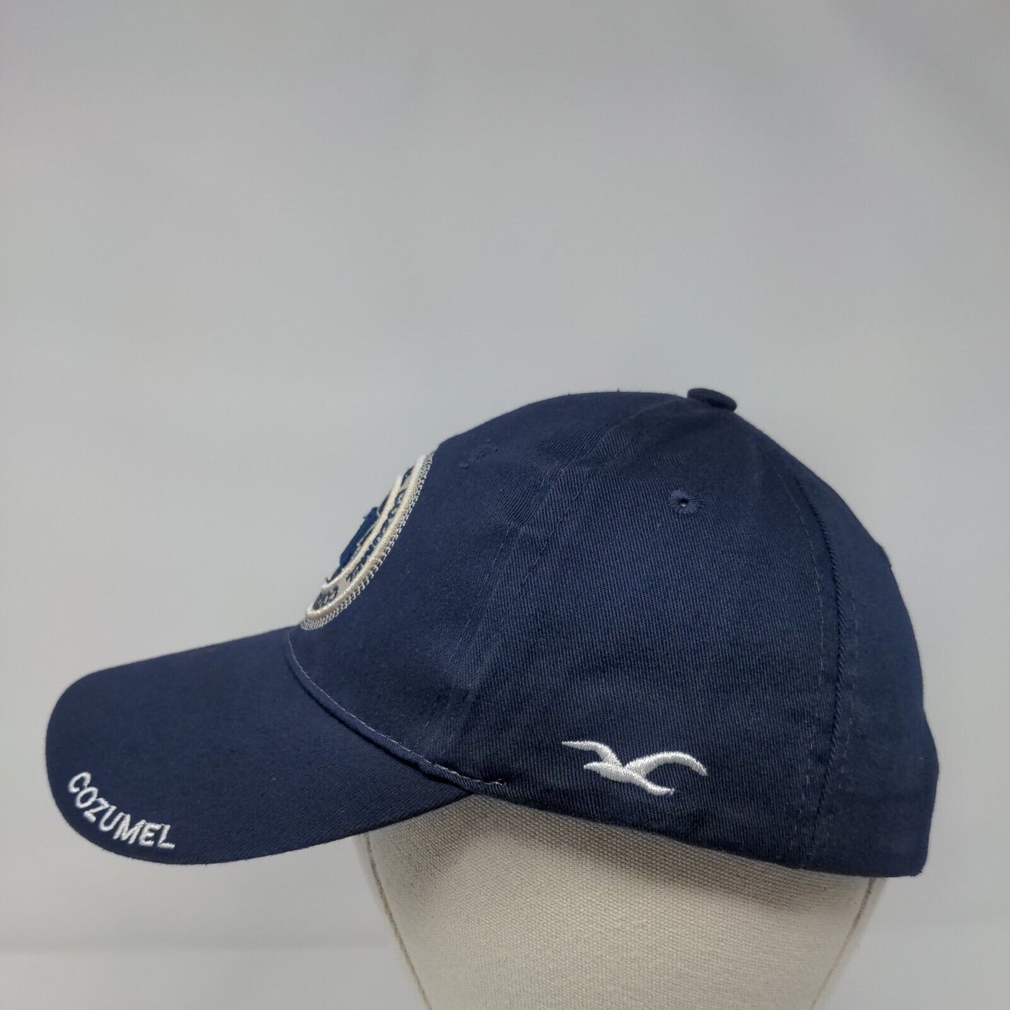 CZ Cozumel Mexico Slideback Hat Blue One Size Adjustable Embroidered Usha Ris
