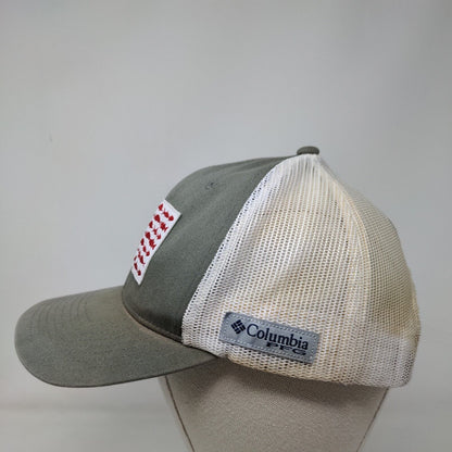 Columbia PFG Fish Flag Snapback Mesh Back Trucker Hat Green One Size