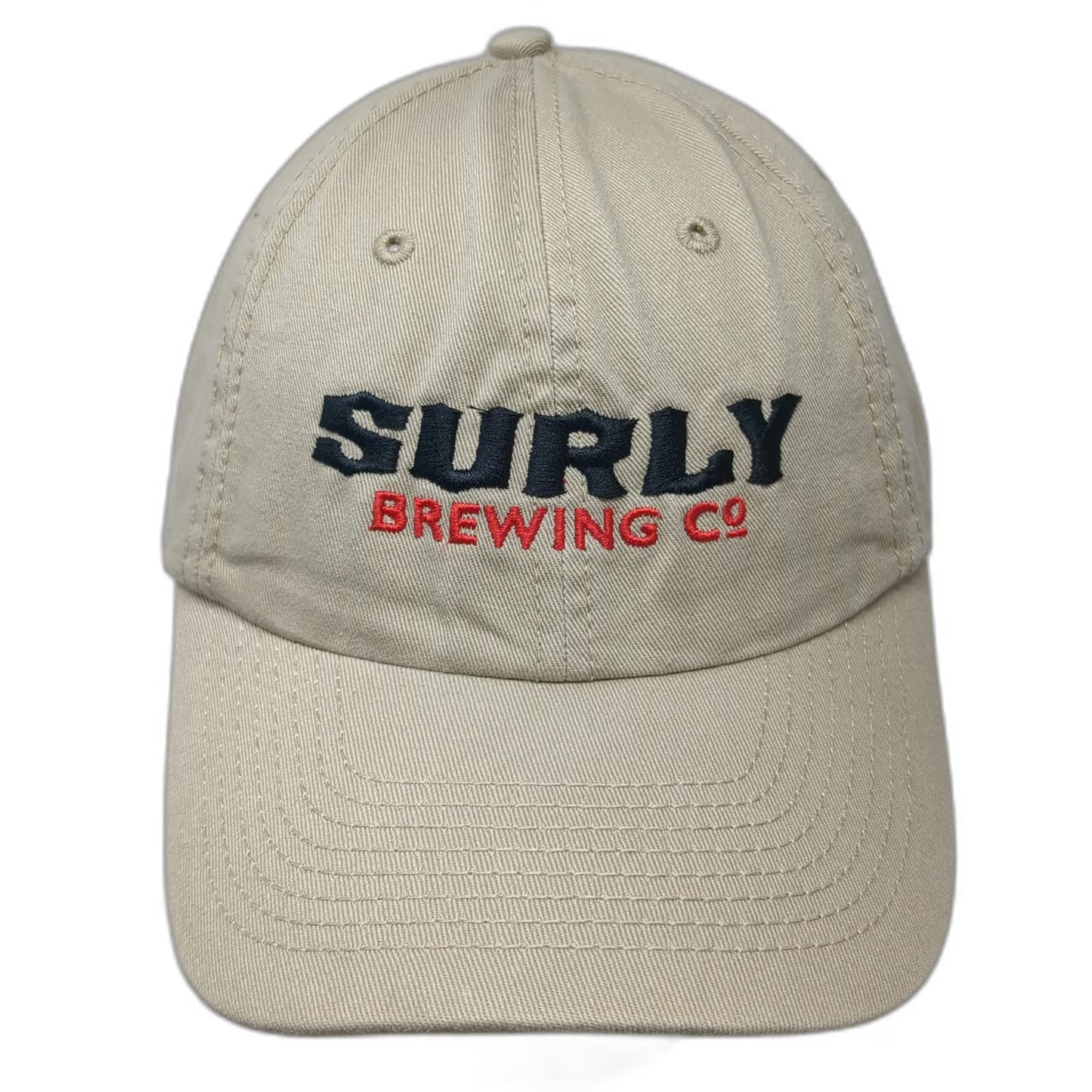 Advantage Surly Brewing Co Baseball Cap Beige One Size Strapback Hat Get Surly