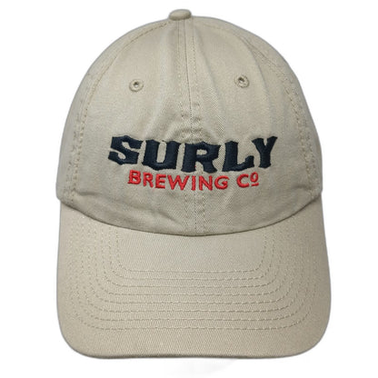 Advantage Surly Brewing Co Baseball Cap Beige One Size Strapback Hat Get Surly