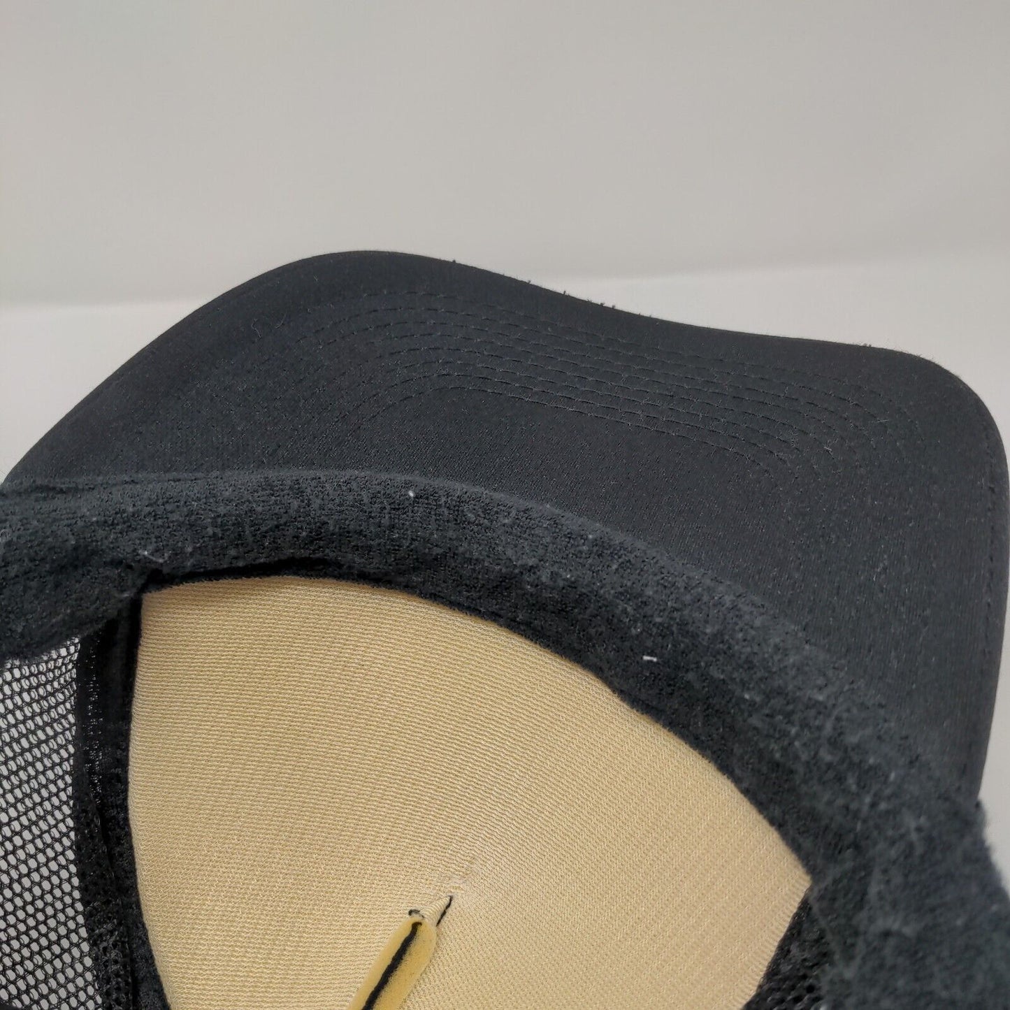 Roark Snapback Mesh Back Rope Trucker Hat Black One Size Adjustable