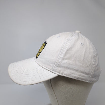 Adidas Slideback Hat White One Size Adjustable Embroidered Patch Logo Cotton