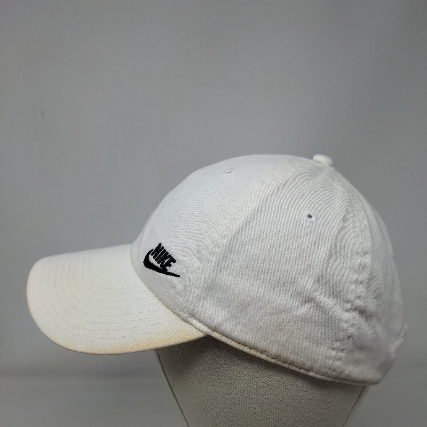 Nike Slideback Hat White OSFM Adjustable Embroidered Swoosh Heritage86 6 Panel