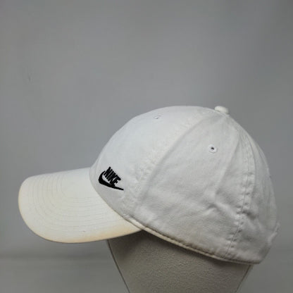 Nike Slideback Hat White OSFM Adjustable Embroidered Swoosh Heritage86 6 Panel