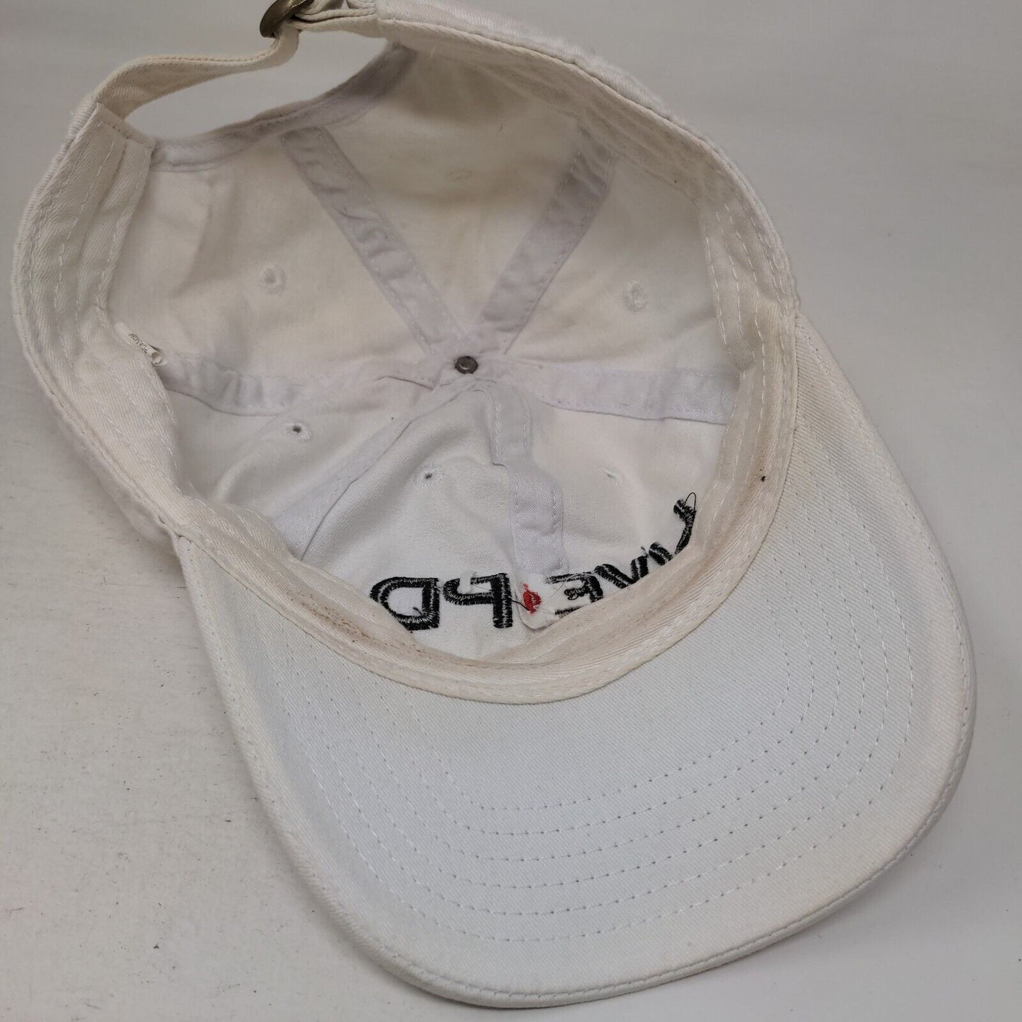 LIVE PD Slideback Hat Cream One Size Embroidered Adjustable 6 Panel