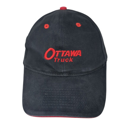 Ottawa Truck Strapback Baseball Cap Black One Size Adjustable Embroidered Otto