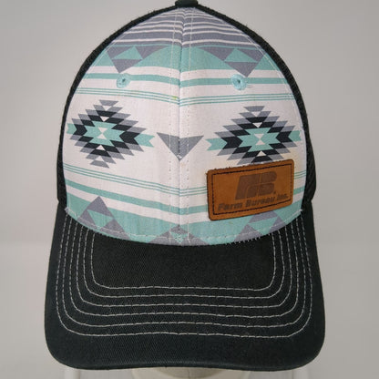 Buck's Bags Trucker Hat Black White Blue One Size Mesh Snapback Southwest Patch