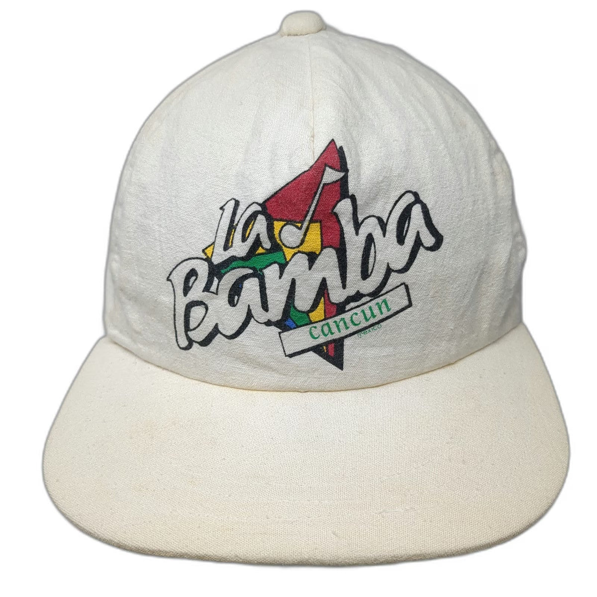 5 Panel Hat Beige One Size Cancun La Bamba Golf Snapback Cotton Mexico Cap