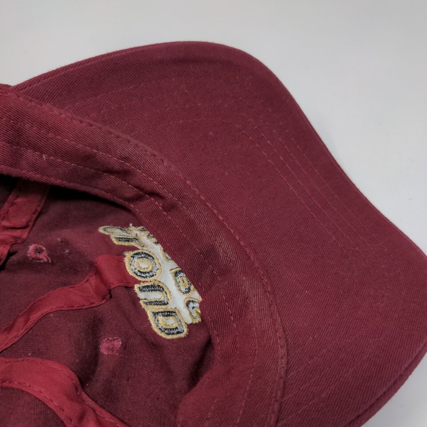 Cloud Wars Slideback Hat Red Burgundy One Size Embroidered 6 Panel