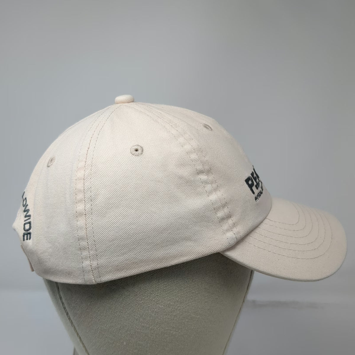 P.E Nation Baseball Cap Beige One Size Embroidered Logo Strapback Worldwide Hat