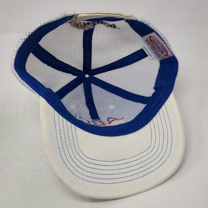 MMPR Marketing Baseball Cap Blue White One Size ABC Supply Co Racing AJ Foyt hat