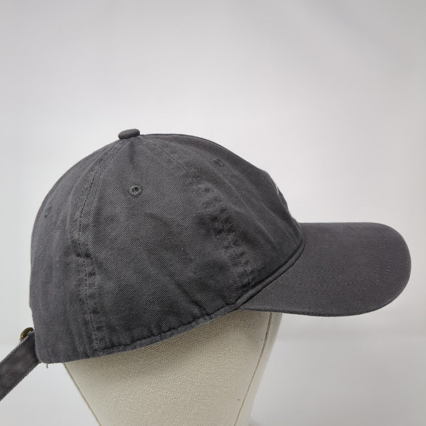 Mountain Slideback Hat Gray One Size Adjustable Embroidered Outdoor Cap