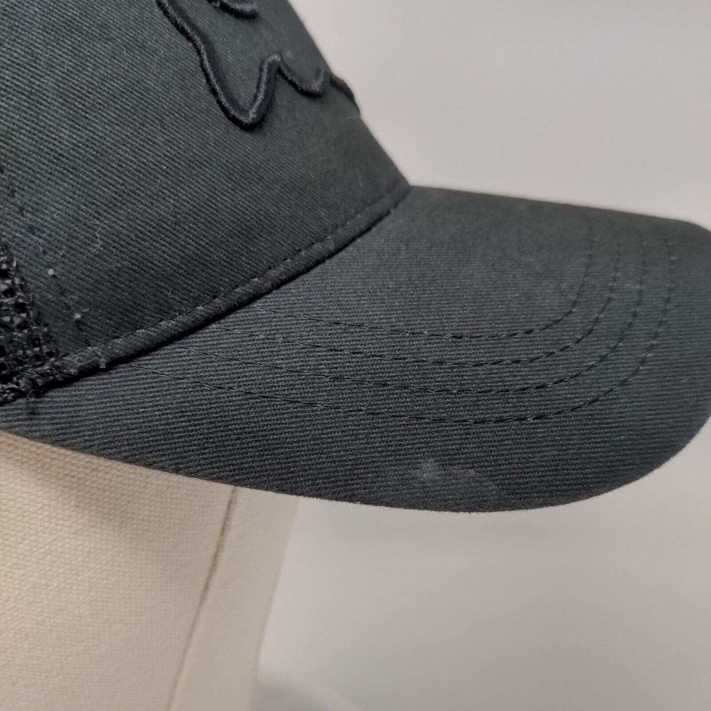 Costa Del Mar Snapback Trucker Hat Black One Size Embroidered Mesh Back6 Panel