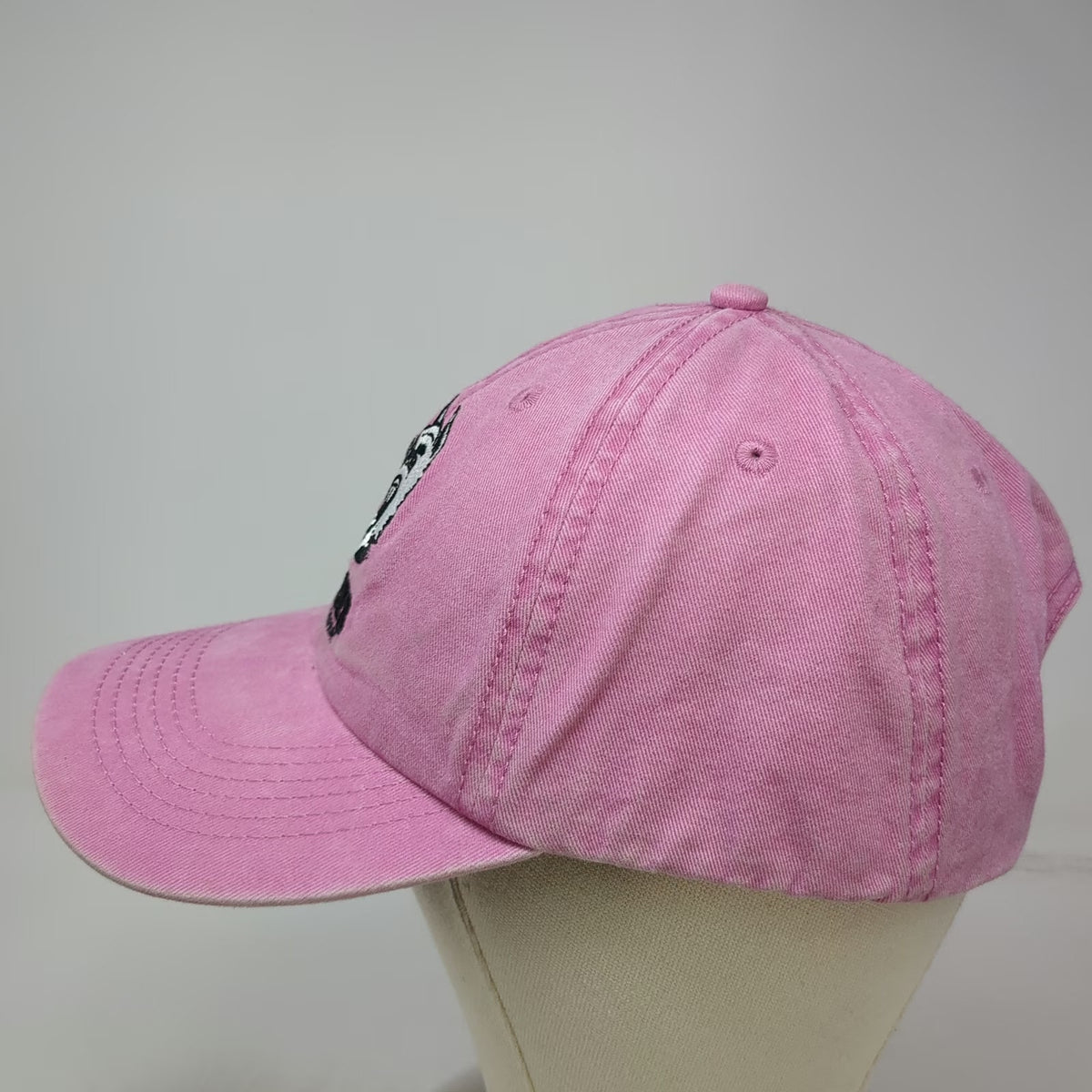 Buyers Products Company Pink One Size Baseball Cap Hat Cotton Slideback Dog Logo