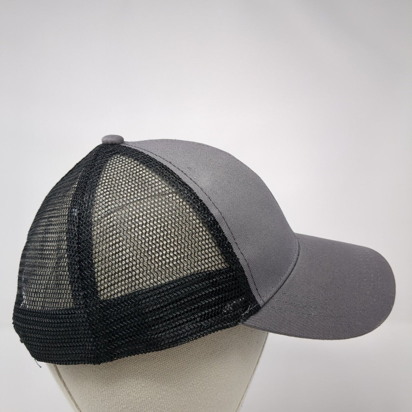 Krispy Kreme Doughnuts Snapback Trucker Hat Gray OS Adjustable Mesh Back HALO