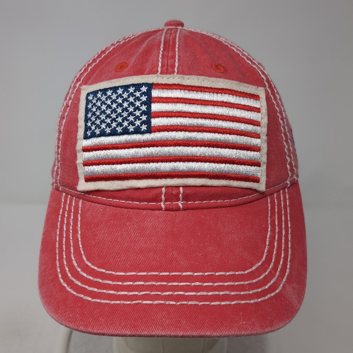 USA Flag All American Girl Baseball Cap Red OS Adjustable Patriotic Wild Wear