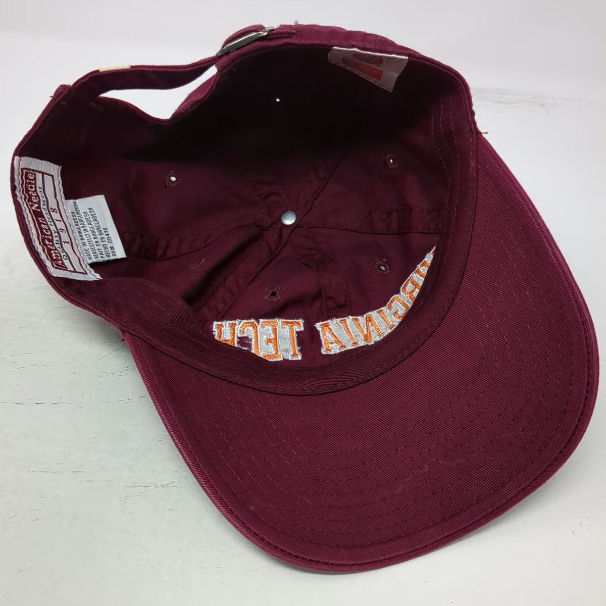 Virginia Tech Hokies NCAA American Needle Cap Red One Size Slideback Embroidered
