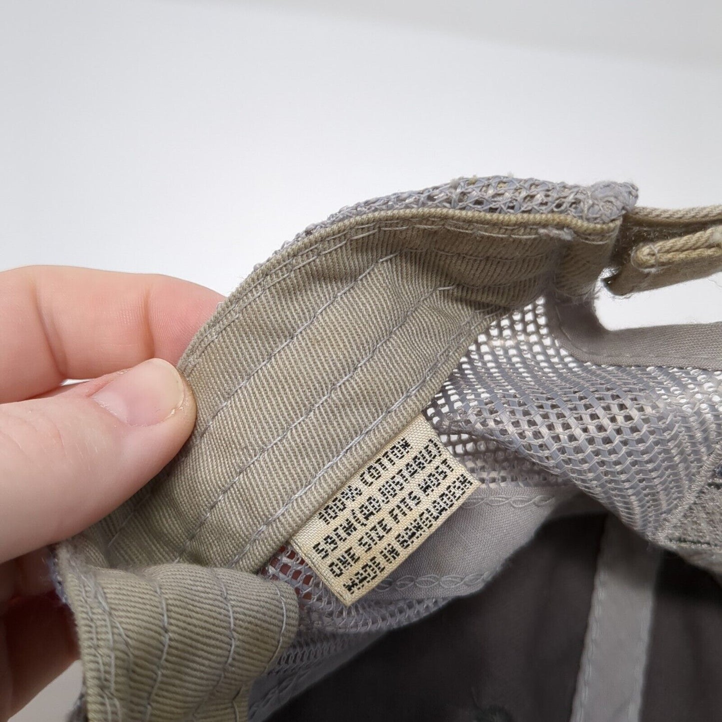 Vertx Patch Strapback Mesh Back Trucker Hat Gray One Size Adjustable