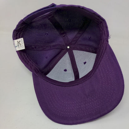 S7 Star Strapback Hat Purple One Size Adjustable Vented Holes 6 Panel Blank