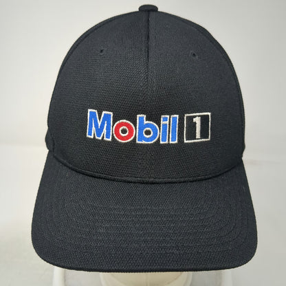 Flexfit Mobil 1 Baseball Cap Black XL Fitted Polyester Embroidered Logo Hat