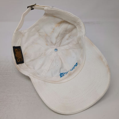 Yupoong Baseball Cap White OSFM Barstool Bites Embroidered Slideback Hat Cotton