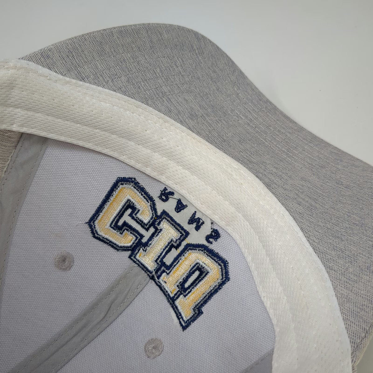 Ahead CIU Rams Hat Baseball Cap Gray One Size Strapback Embroidered Logo Curve