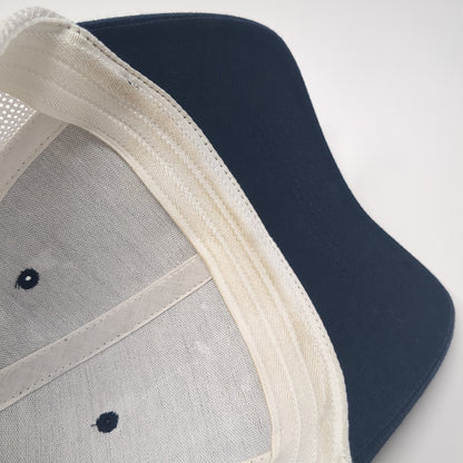 Columbia Logo Fitted Mesh Back Trucker Hat Blue One Size Flexfit Outdoor